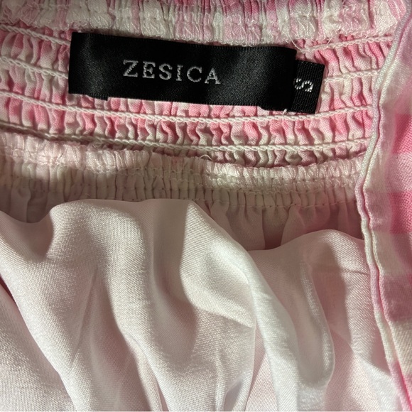 Zesica Summer Crossover Halter Neck Plaid Smock Cutout Backless Flowy Maxi Dress - Picture 9 of 12